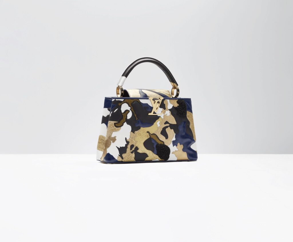Louis Vuitton’s Artycapucines collection featuring Zhao Zhao’s work. Photo: Courtesy of Louis Vuitton
