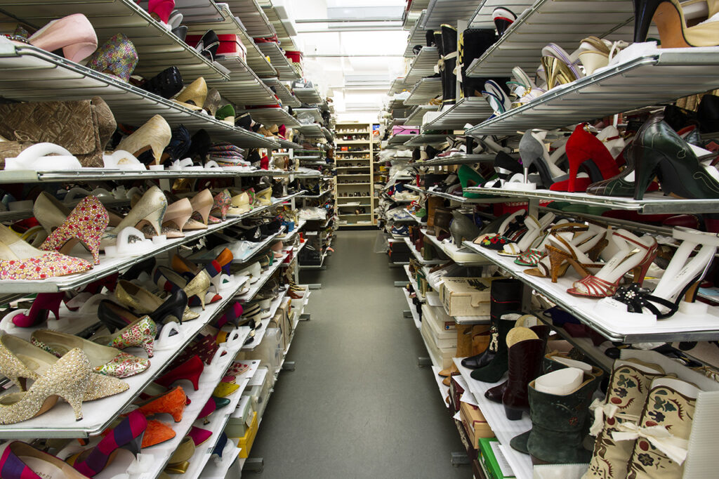 The Bata Shoe Museum's artefact storage