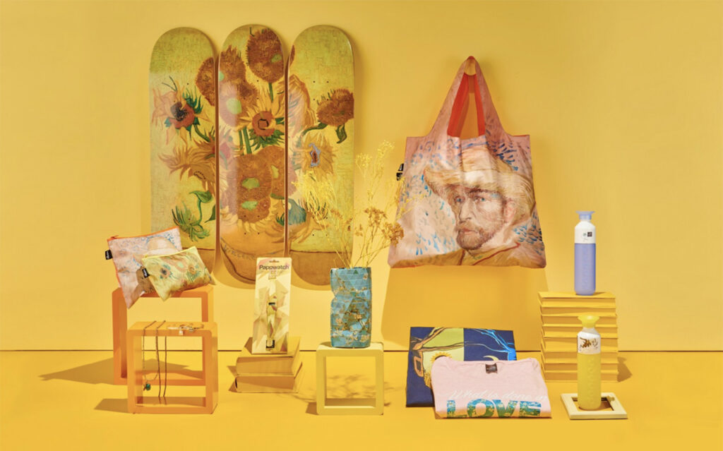 The offerings at the Van Gogh Museum webstore include customer favorites from sunflower-splashed skate decks to a Van Gogh-themed Monopoly set. Image: Vangoghmuseum.nl