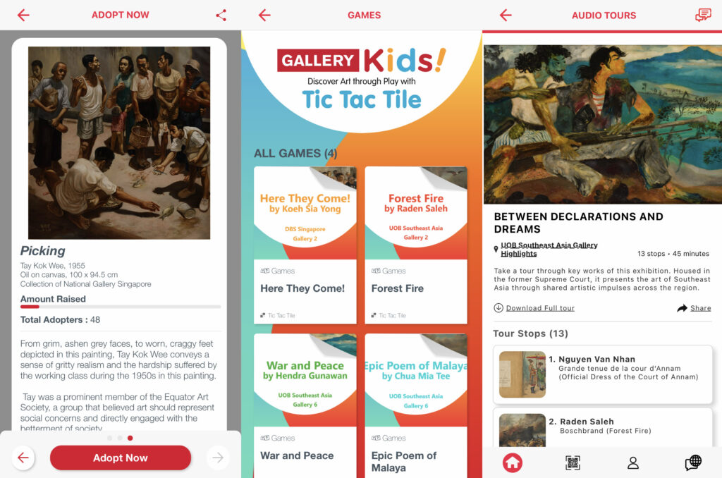 Gallery Explorer App by National Gallery Singapore's Y-Lab
